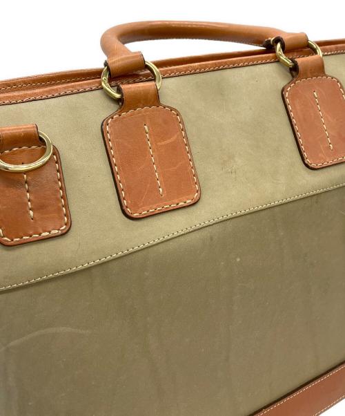 Somes Saddle goro（ソメスサドル）Somes Saddle goro (ソメスサドル) 2WAYトートバッグ ベージュ×ブラウンの古着・服飾アイテム