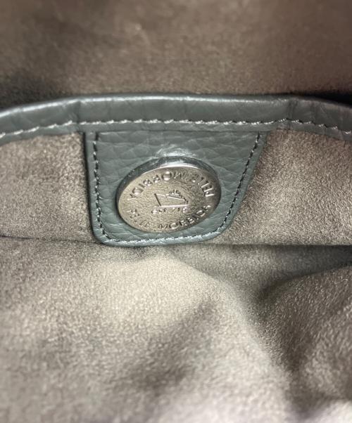PELLE MORBIDA（ペッレモルビダ）PELLE MORBIDA (ペッレモルビダ) レザーセカンドバッグ グレーの古着・服飾アイテム