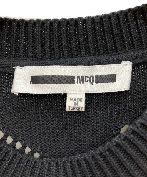 MCQ（マックキュー）MCQ (マックキュー) 薄手ニット ブラック サイズ:XSの古着・服飾アイテム