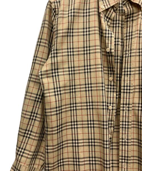 BURBERRY LONDON（バーバリーロンドン）BURBERRY LONDON (バーバリーロンドン) 長袖シャツ ブラウン サイズ:Lの古着・服飾アイテム