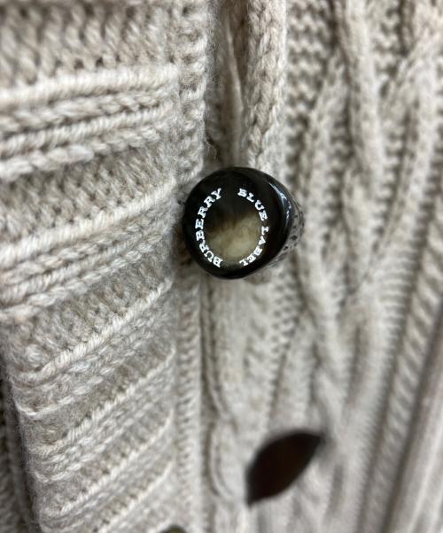 BURBERRY BLUE LABEL（バーバリー ブルー レーベル）BURBERRY BLUE LABEL (バーバリー ブルー レーベル) ニットカーディガン グレー サイズ:38の古着・服飾アイテム