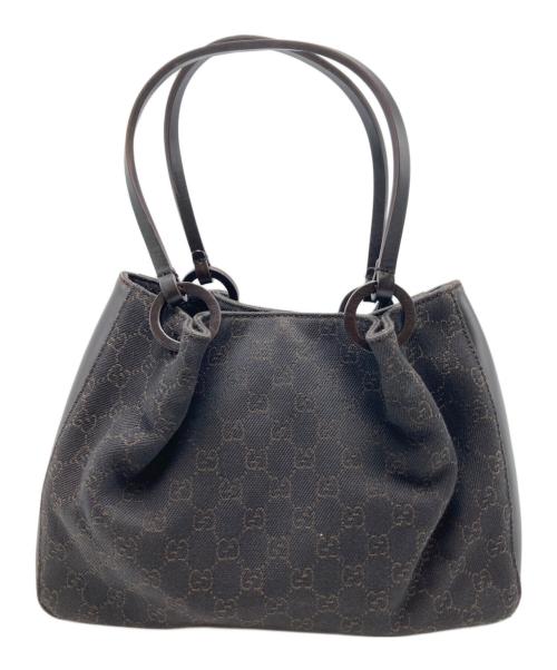 GUCCI（グッチ）GUCCI (グッチ) GGキャンバスハンドバッグ ブラウンの古着・服飾アイテム