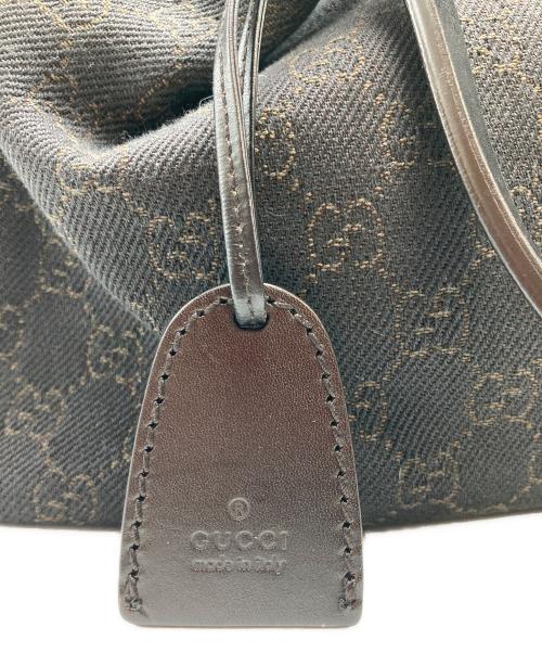 GUCCI（グッチ）GUCCI (グッチ) GGキャンバスハンドバッグ ブラウンの古着・服飾アイテム