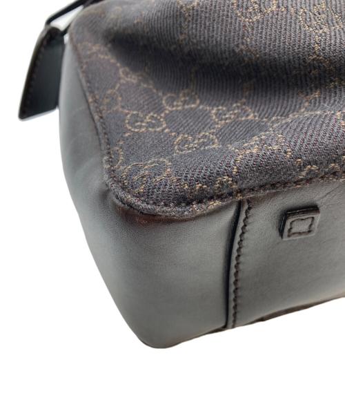 GUCCI（グッチ）GUCCI (グッチ) GGキャンバスハンドバッグ ブラウンの古着・服飾アイテム