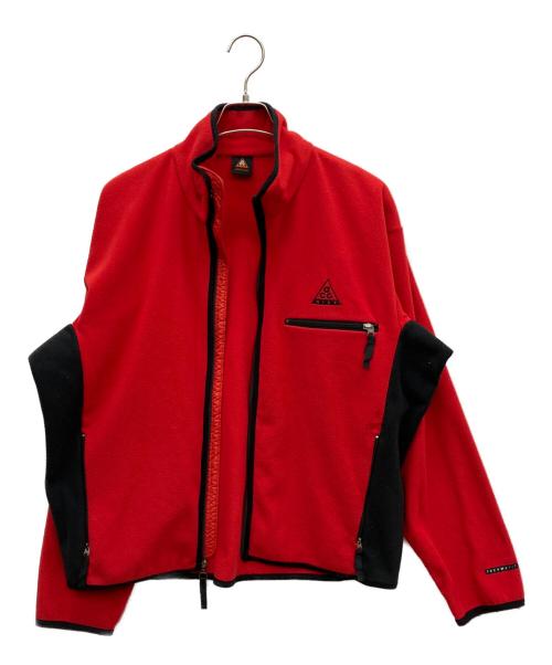 NIKE ACG（ナイキエーシージー）NIKE ACG (ナイキエーシージー) フリースジャケット レッド×ブラック サイズ:SIZE Lの古着・服飾アイテム