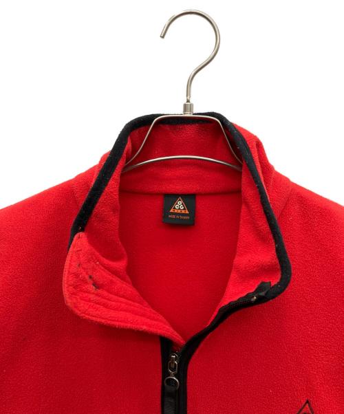 NIKE ACG（ナイキエーシージー）NIKE ACG (ナイキエーシージー) フリースジャケット レッド×ブラック サイズ:SIZE Lの古着・服飾アイテム