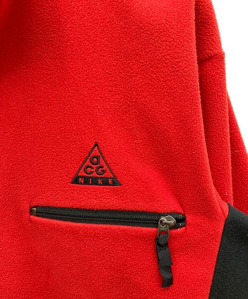 NIKE ACG（ナイキエーシージー）NIKE ACG (ナイキエーシージー) フリースジャケット レッド×ブラック サイズ:SIZE Lの古着・服飾アイテム