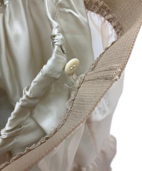 LESSAGE（レサージュ）LESSAGE (レサージュ) オーガンジーティアードスカート ベージュ サイズ:Fの古着・服飾アイテム