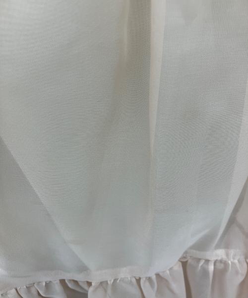 LESSAGE（レサージュ）LESSAGE (レサージュ) オーガンジーティアードスカート ベージュ サイズ:Fの古着・服飾アイテム
