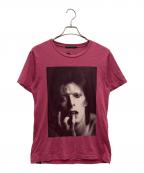 Thee Hysteric XXXジィ ヒステリックトリプルエックス）の古着「半袖Tシャツ」｜ピンク