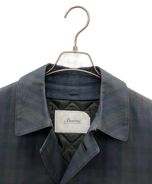BEAMS（ビームス）BEAMS (ビームス) ステンカラーコート ネイビー サイズ:SIZE 48の古着・服飾アイテム