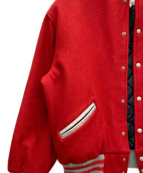 MECA（メカ）MECA (メカ) スタジャン レッド×グレー サイズ:XLの古着・服飾アイテム