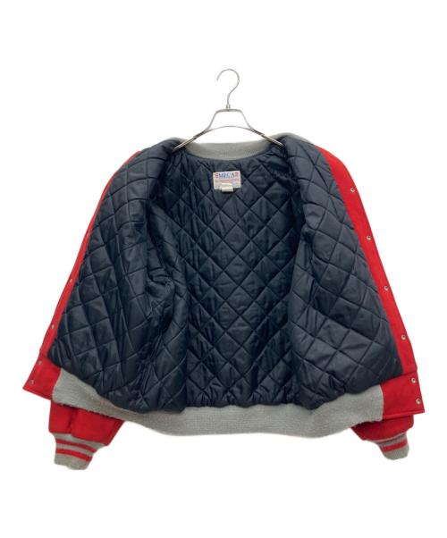 MECA（メカ）MECA (メカ) スタジャン レッド×グレー サイズ:XLの古着・服飾アイテム