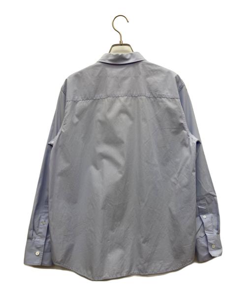 maison kitsune（メゾンキツネ）maison kitsune (メゾンキツネ) 長袖シャツ ブルー サイズ:36の古着・服飾アイテム