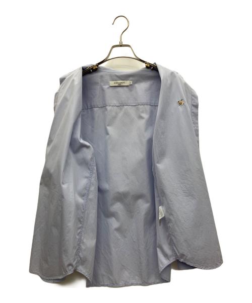 maison kitsune（メゾンキツネ）maison kitsune (メゾンキツネ) 長袖シャツ ブルー サイズ:36の古着・服飾アイテム