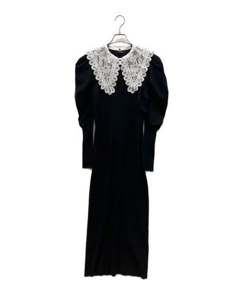 JILL STUART（ジルスチュアート）JILL STUART (ジルスチュアート) 長袖ワンピース ブラックの古着・服飾アイテム