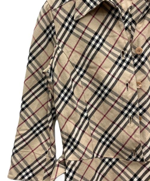 BURBERRY BLUE LABEL（バーバリー ブルー レーベル）BURBERRY BLUE LABEL (バーバリー ブルー レーベル) 長袖ワンピース ベージュ サイズ:36の古着・服飾アイテム
