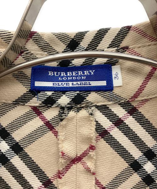 BURBERRY BLUE LABEL（バーバリー ブルー レーベル）BURBERRY BLUE LABEL (バーバリー ブルー レーベル) 長袖ワンピース ベージュ サイズ:36の古着・服飾アイテム