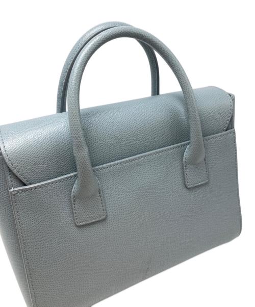 FURLA（フルラ）FURLA (フルラ) メトロポリスサッチェルバッグ ブルーの古着・服飾アイテム