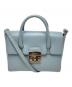 FURLA（フルラ）の古着「メトロポリスサッチェルバッグ」｜ブルー