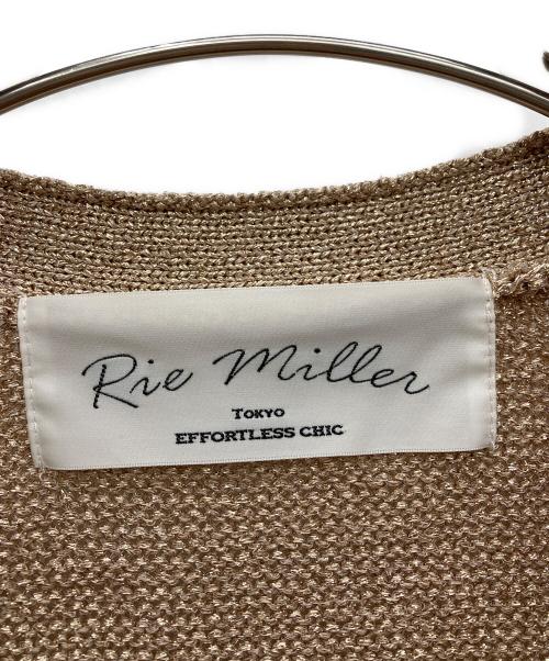 Rie miller（リエ ミラー）Rie miller (リエ ミラー) Vネックカーディガン ベージュ サイズ:38の古着・服飾アイテム