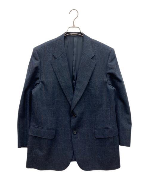 Aquascutum（アクアスキュータム）Aquascutum (アクアスキュータム) ウール テーラードジャケット ネイビー サイズ:100BB5の古着・服飾アイテム