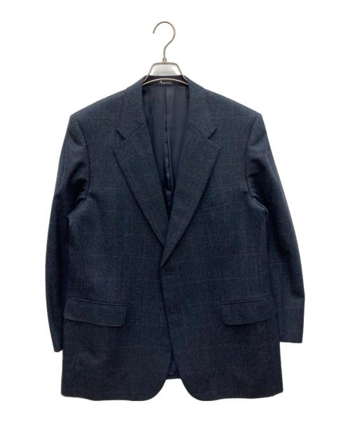 Aquascutum（アクアスキュータム）Aquascutum (アクアスキュータム) ウール テーラードジャケット ネイビー サイズ:100BB5の古着・服飾アイテム