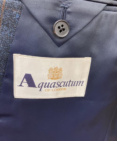 Aquascutum（アクアスキュータム）Aquascutum (アクアスキュータム) ウール テーラードジャケット ネイビー サイズ:100BB5の古着・服飾アイテム
