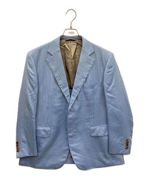 Aquascutum（アクアスキュータム）Aquascutum (アクアスキュータム) テーラードジャケット ブルー サイズ:BB4の古着・服飾アイテム