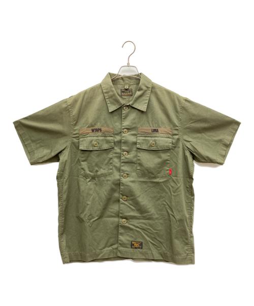 WTAPS（ダブルタップス）WTAPS (ダブルタップス) BUDS SS SHIRT COPO SERGE グリーン サイズ:SIZE 3の古着・服飾アイテム