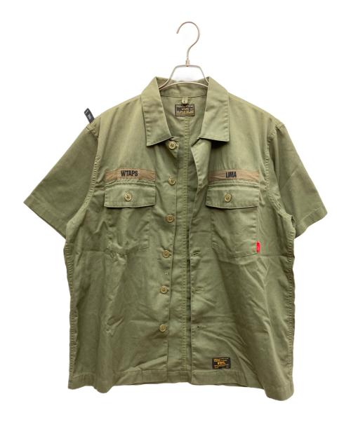 WTAPS（ダブルタップス）WTAPS (ダブルタップス) BUDS SS SHIRT COPO SERGE グリーン サイズ:SIZE 3の古着・服飾アイテム