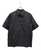 DIESELディーゼル）の古着「半袖シャツ」｜ブラック×イエロー