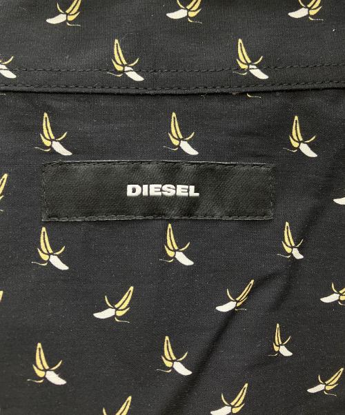 DIESEL（ディーゼル）DIESEL (ディーゼル) 半袖シャツ ブラック×イエロー サイズ:L 未使用品の古着・服飾アイテム