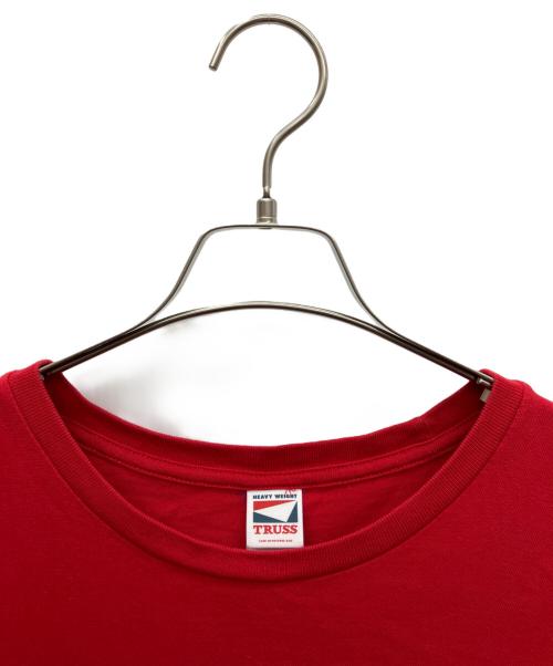 TRUSS（トラス）TRUSS (トラス) ARAKI (アラキ) Tシャツ レッド サイズ:SIZE Lの古着・服飾アイテム