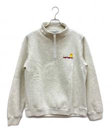CarHartt（カーハート）の古着「ハーフジップスウェット」｜ライトグレー