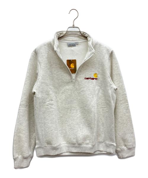 CarHartt（カーハート）CarHartt (カーハート) ハーフジップスウェット ライトグレー サイズ:SIZE L 未使用品の古着・服飾アイテム