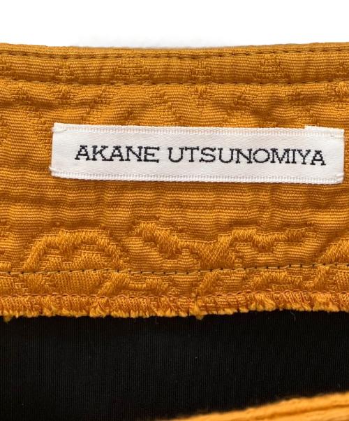 AKANE UTSUNOMIYA（アカネウツノミヤ）AKANE UTSUNOMIYA (アカネウツノミヤ) 切替スカート ブラウン×オレンジ サイズ:SIZE M (38)の古着・服飾アイテム