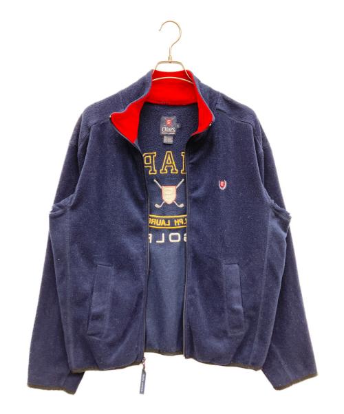 CHAPS RALPH LAUREN（チャップス ラルフローレン）CHAPS RALPH LAUREN (チャップス ラルフローレン) フリースジャケット ネイビー×レッド サイズ:SIZE Sの古着・服飾アイテム