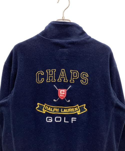 CHAPS RALPH LAUREN（チャップス ラルフローレン）CHAPS RALPH LAUREN (チャップス ラルフローレン) フリースジャケット ネイビー×レッド サイズ:SIZE Sの古着・服飾アイテム