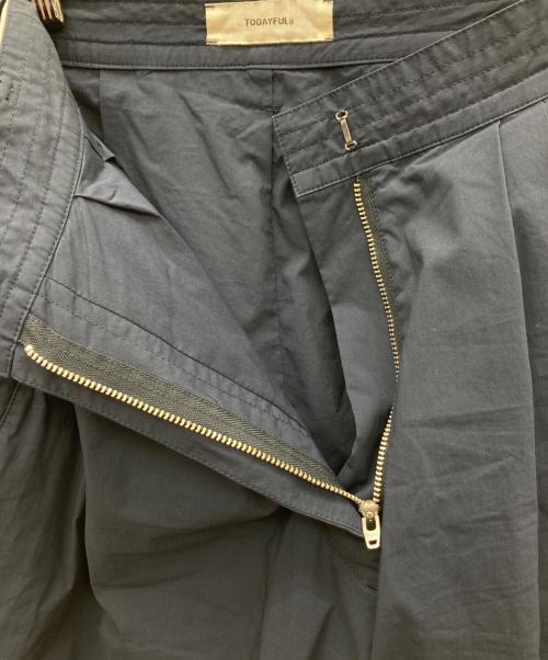 TODAYFUL（トゥデイフル）TODAYFUL (トゥデイフル) Typewriter Tuck Trousers ネイビー サイズ:36の古着・服飾アイテム