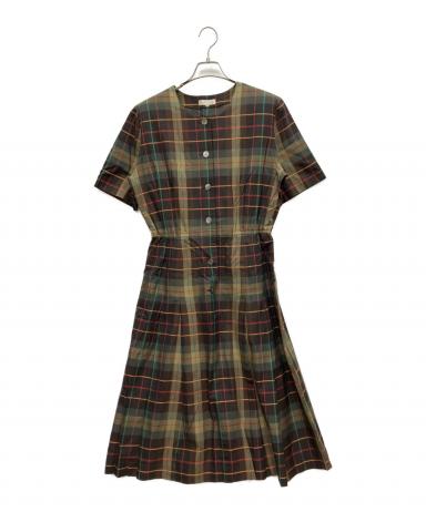 BURBERRY バーバリーブラウン系 半袖 ひざ丈ワンピース 38 中古・古着通販】Burberry's (バーバリーズ) 半袖ワンピース ブラウン