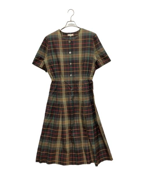 Burberry's（バーバリーズ）Burberry's (バーバリーズ) 半袖ワンピース ブラウン サイズ:不明の古着・服飾アイテム