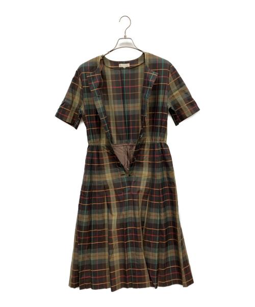 Burberry's（バーバリーズ）Burberry's (バーバリーズ) 半袖ワンピース ブラウン サイズ:不明の古着・服飾アイテム