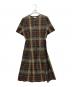 Burberry's（バーバリーズ）の古着「半袖ワンピース」｜ブラウン