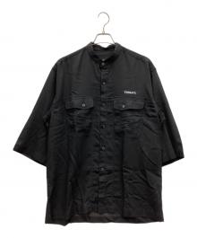 VERSACE JEANS COUTURE（ヴェルサーチ ジーンズクチュール）の古着「半袖シャツ」｜ブラック