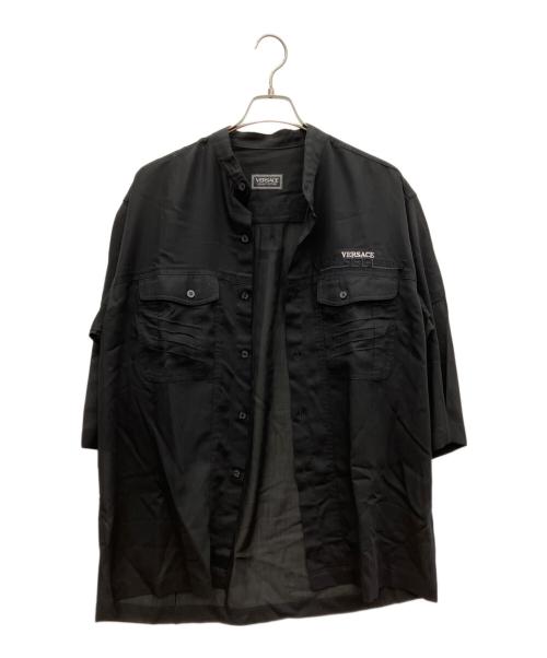 VERSACE JEANS COUTURE（ヴェルサーチ ジーンズクチュール）VERSACE JEANS COUTURE (ヴェルサーチ ジーンズクチュール) 半袖シャツ ブラック サイズ:表記無しの古着・服飾アイテム