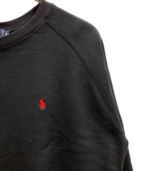 POLO RALPH LAUREN（ポロ・ラルフローレン）POLO RALPH LAUREN (ポロ・ラルフローレン) 裏起毛スウェット ブラック サイズ:SIZE Mの古着・服飾アイテム