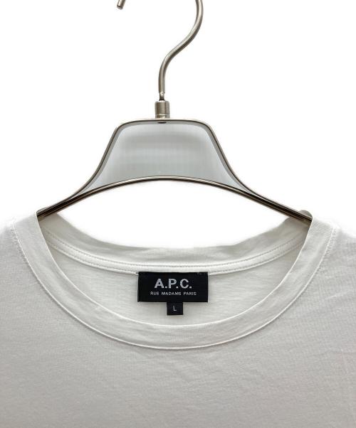 A.P.C.（アーペーセー）A.P.C. (アーペーセー) 半袖Tシャツ ホワイト サイズ:SIZE Lの古着・服飾アイテム