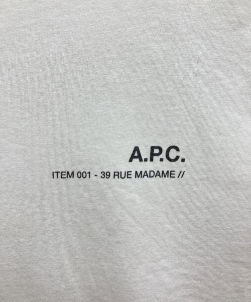 A.P.C.（アーペーセー）A.P.C. (アーペーセー) 半袖Tシャツ ホワイト サイズ:SIZE Lの古着・服飾アイテム