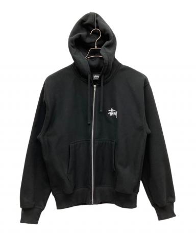 中古・古着通販】stussy (ステューシー) ロゴジップパーカー ブラック